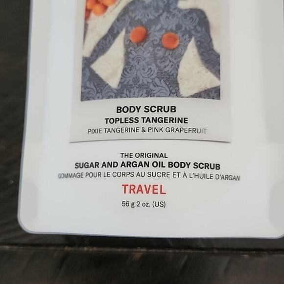 JOSIE MARAN Sugar & Argan Oil Body Scrub Topless Tangerine Travel Size - Picture 2 of 3